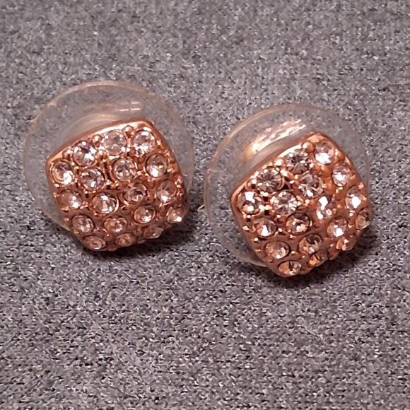 Vintage Givenchy Rhinestone Earrings Demure Diamonds - Picture 2 of 4